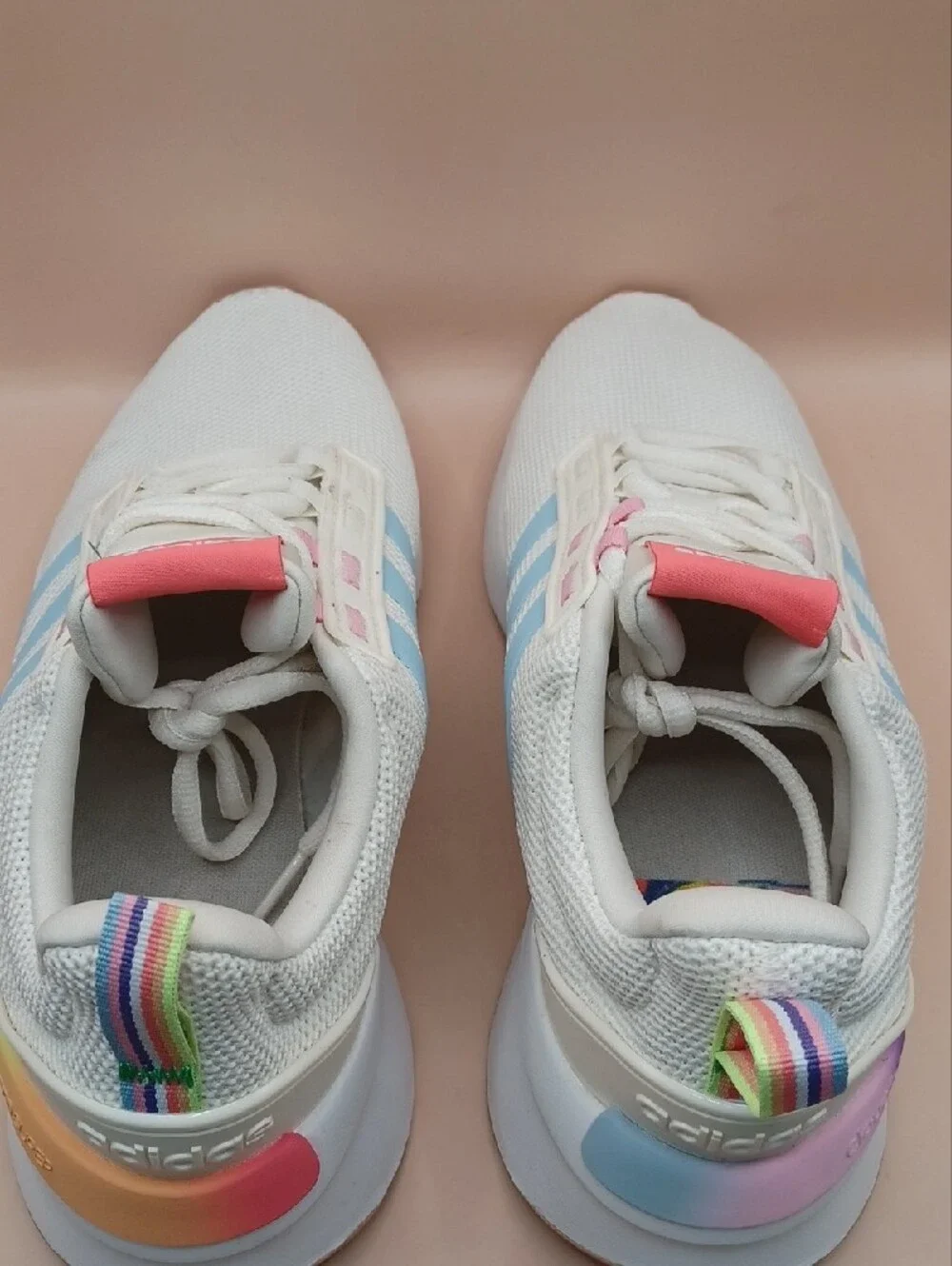 NWOB Adidas Racer TR21 Running Shoes-Cream MultiColor Women Size 9 US GZ1992